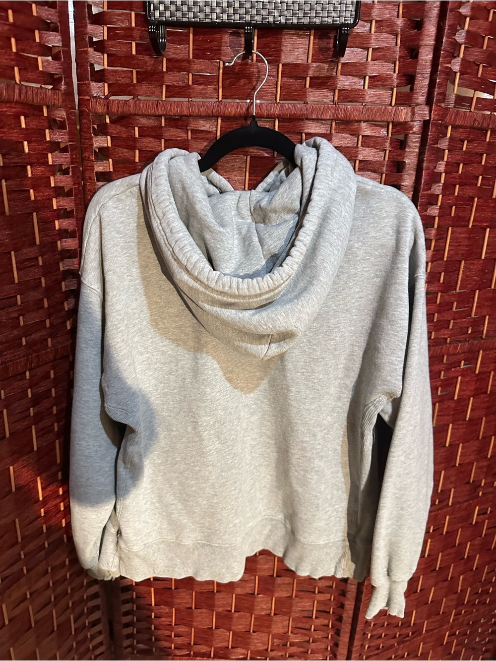 TNA Light Gray Pullover Hoodie - Women's Casual Sweatshirt - Picture 4 of 4